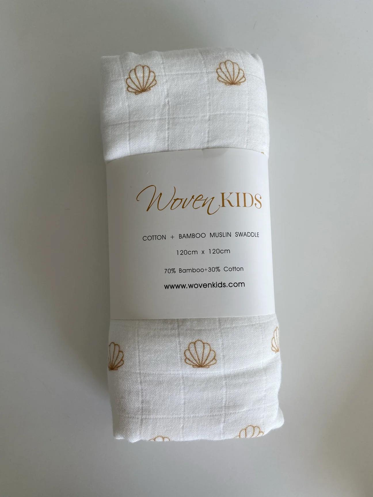 Cotton & Bamboo Swaddle Nude Shell
