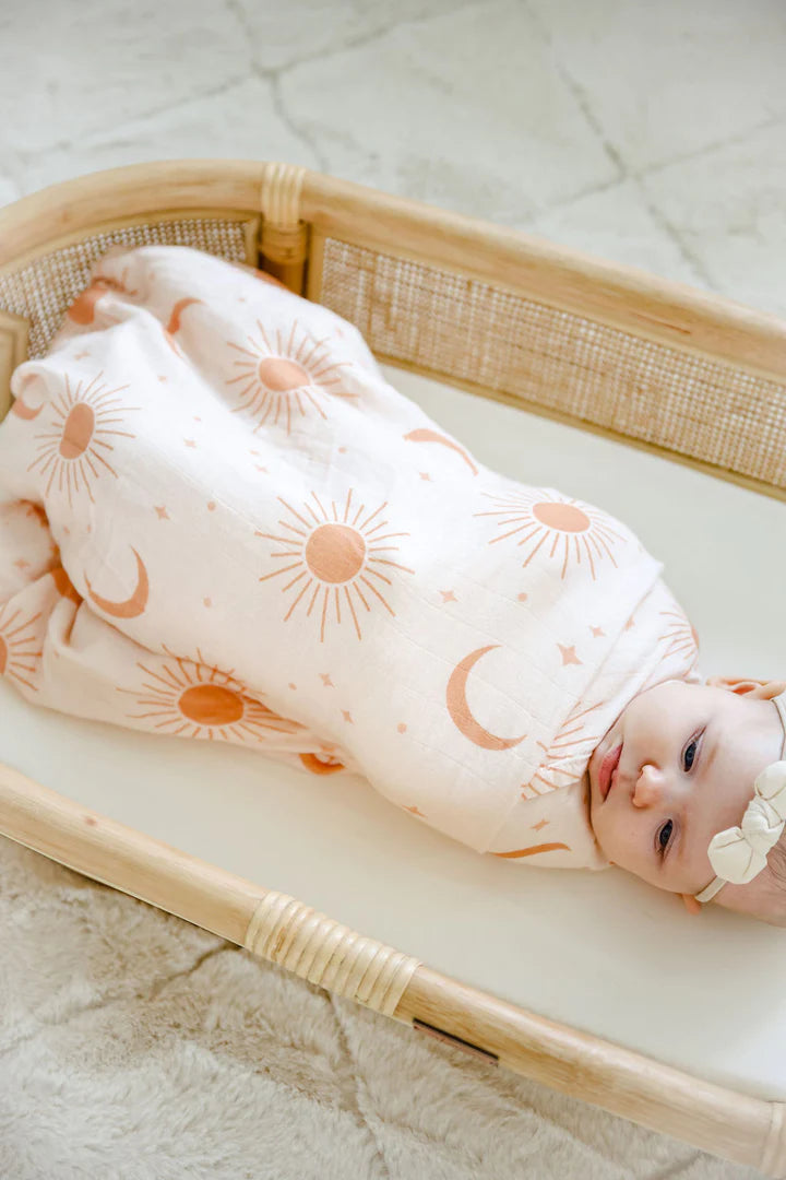 Cotton & Bamboo Swaddle- Soleil