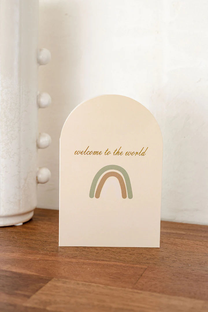 Greeting Card - Welcome to The World