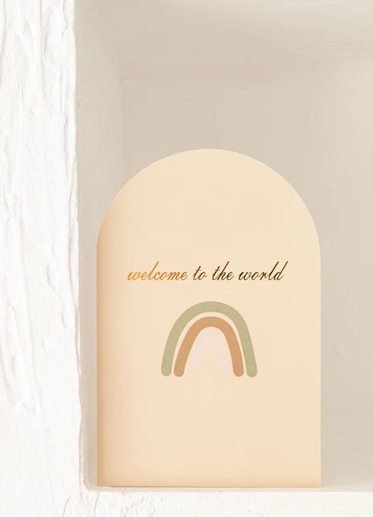 Greeting Card - Welcome to The World