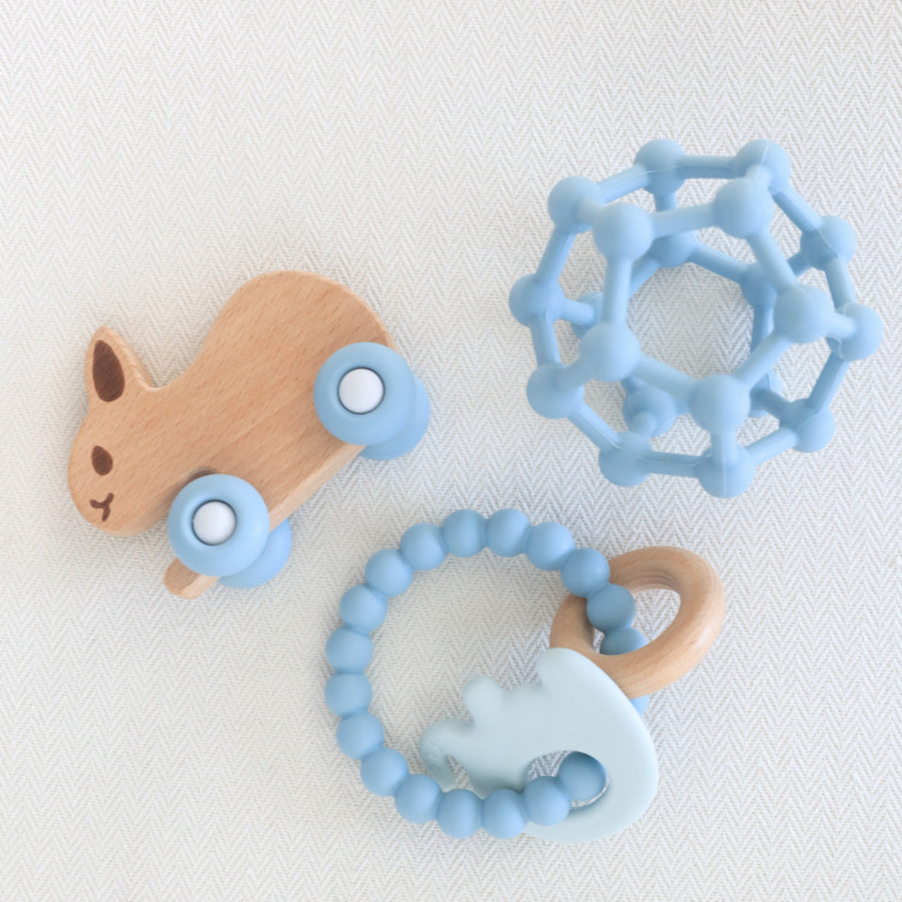 Baby Blue Elephant Silicone Teether