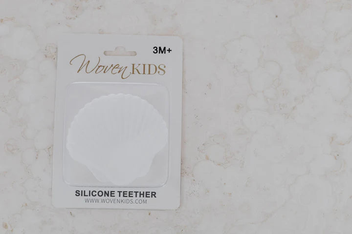 Silicone Teether- Milk Seashell
